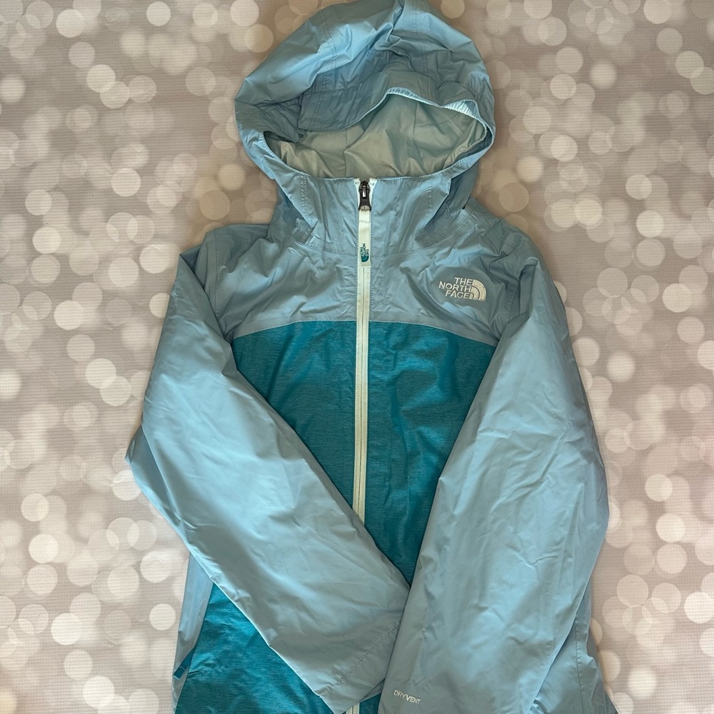 Kids 7/8 NorthFace Rain Coat with removable soft liner!